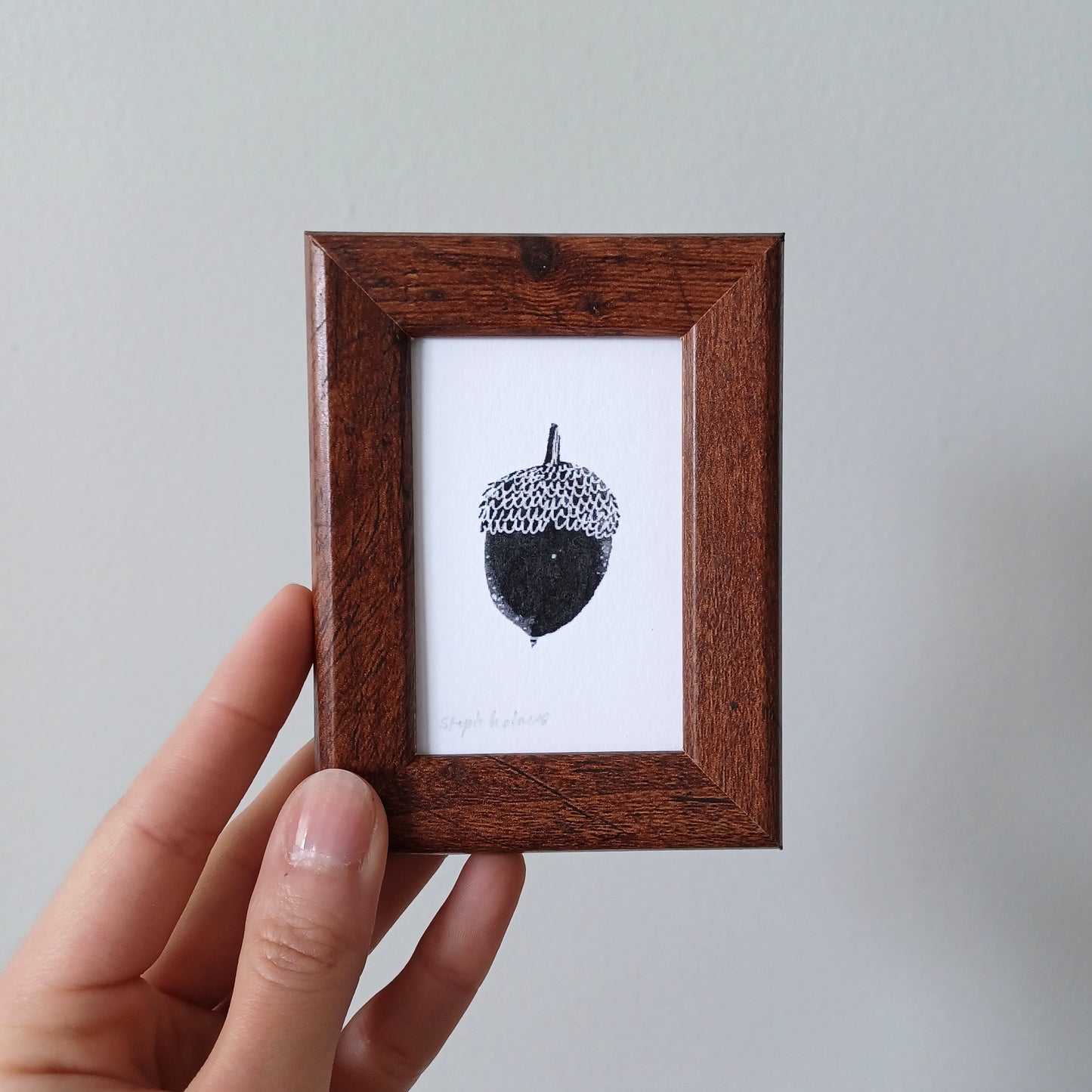 Lucky Acorn no. 100 framed print