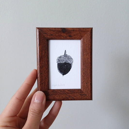 Lucky Acorn no. 100 framed print