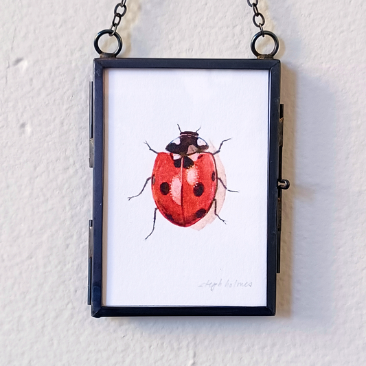 Ladybug no. 301 glass ornament