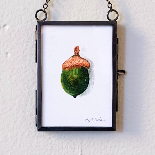 Lucky Acorn no. 200 glass ornament